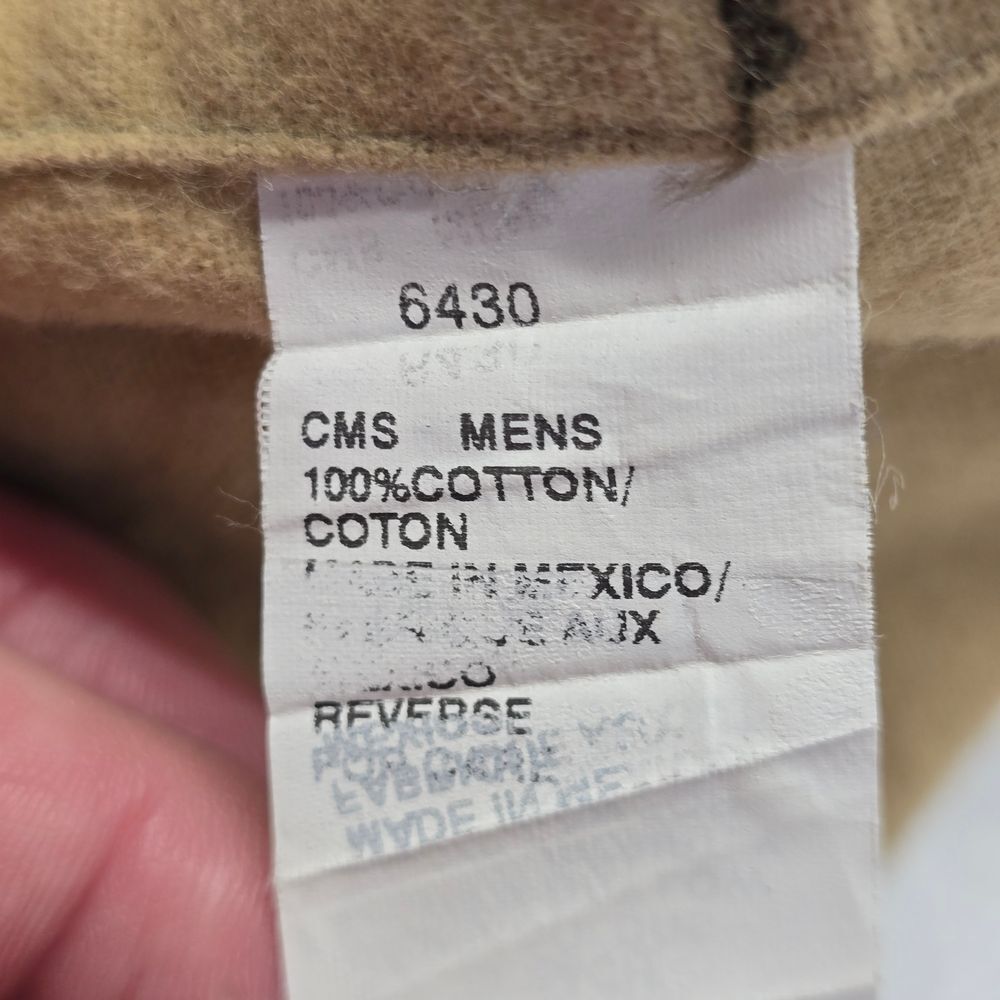 Woolrich Original Outdoor Gear Cotton Button Down Shirt Men's XLarge Khaki Beige - Picture 4 of 11